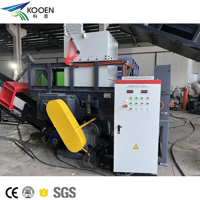 Plastic Single Double Shaft shredder machine/waste plastic lumps pipe bottle pe pp films bags tire wood metal shredding machine