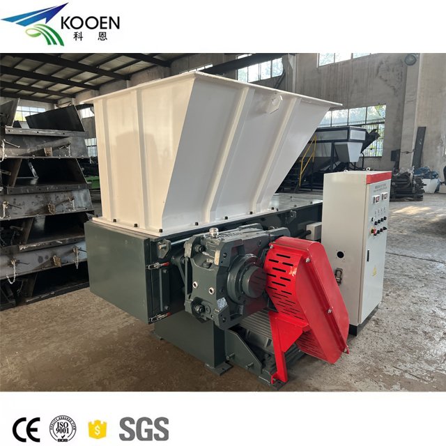 Plastic Single Double Shaft shredder machine/waste plastic lumps pipe bottle pe pp films bags tire wood metal shredding machine