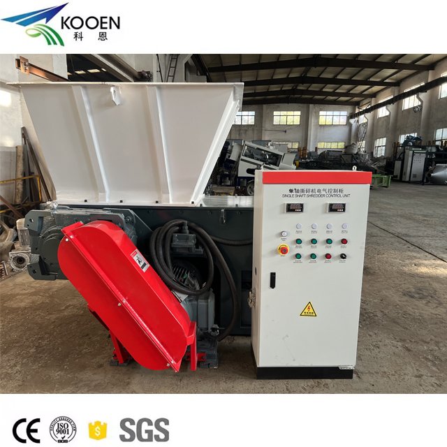 Plastic Single Double Shaft shredder machine/waste plastic lumps pipe bottle pe pp films bags tire wood metal shredding machine