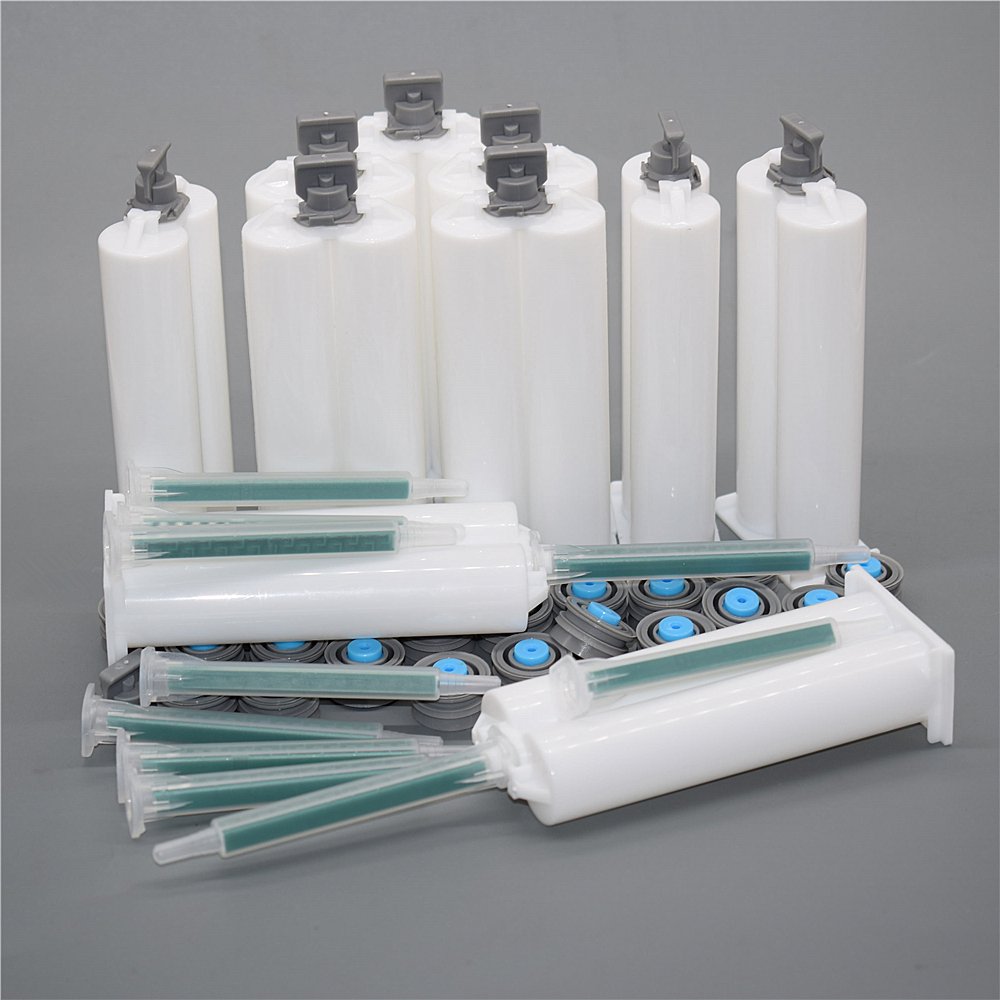 50ml 2:1 1:1 PBT Double PP Adhesive Sealant Dual Disposable Two Component Caulking Gun Glue AB Tube Epoxy Adhesive Cartridge