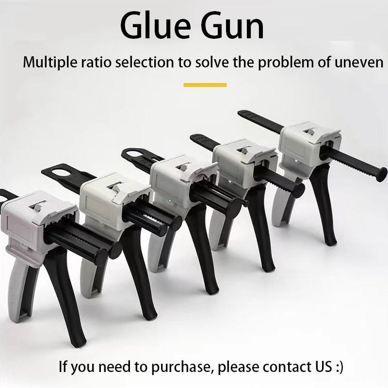 50ml 2:1 1:1 PBT Double PP Adhesive Sealant Dual Disposable Two Component Caulking Gun Glue AB Tube Epoxy Adhesive Cartridge