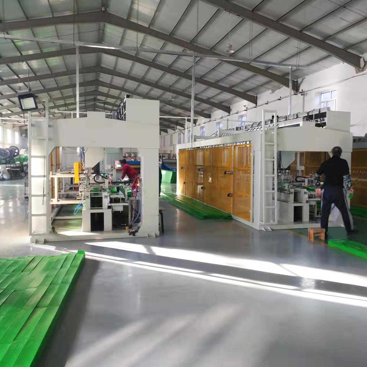 Ultrasonic Geocell welding machine production line HDPE PP Pe Plastic Extrusion Machine