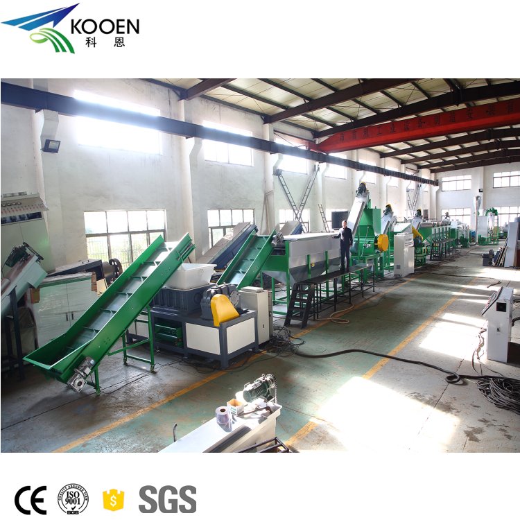 Best Equipment In Safety Workshop Reasonable Arrangement And Use Washed Bag PP PE plastic film recycling machine automatic
