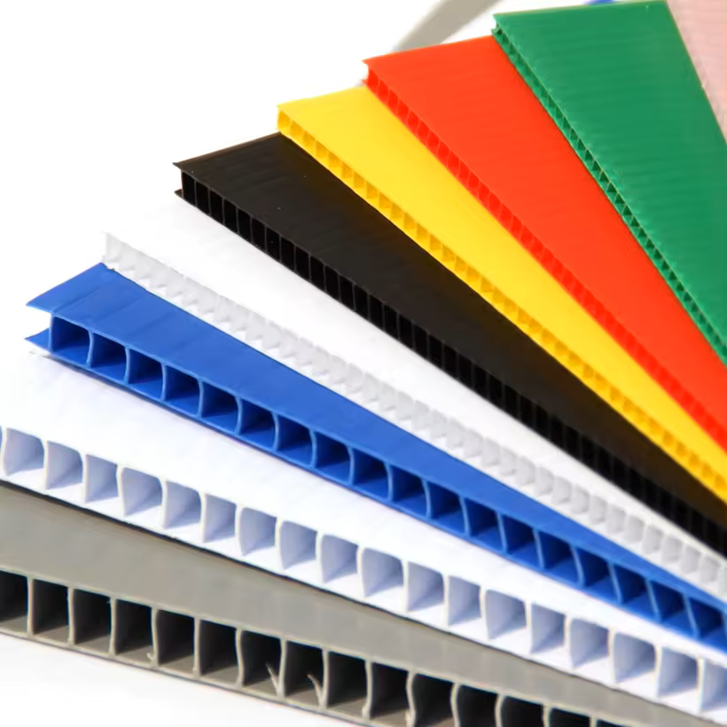 Corrugated Coroplast PP Plastic Fluted Polypropylene Plastic Hollow Board Sheet