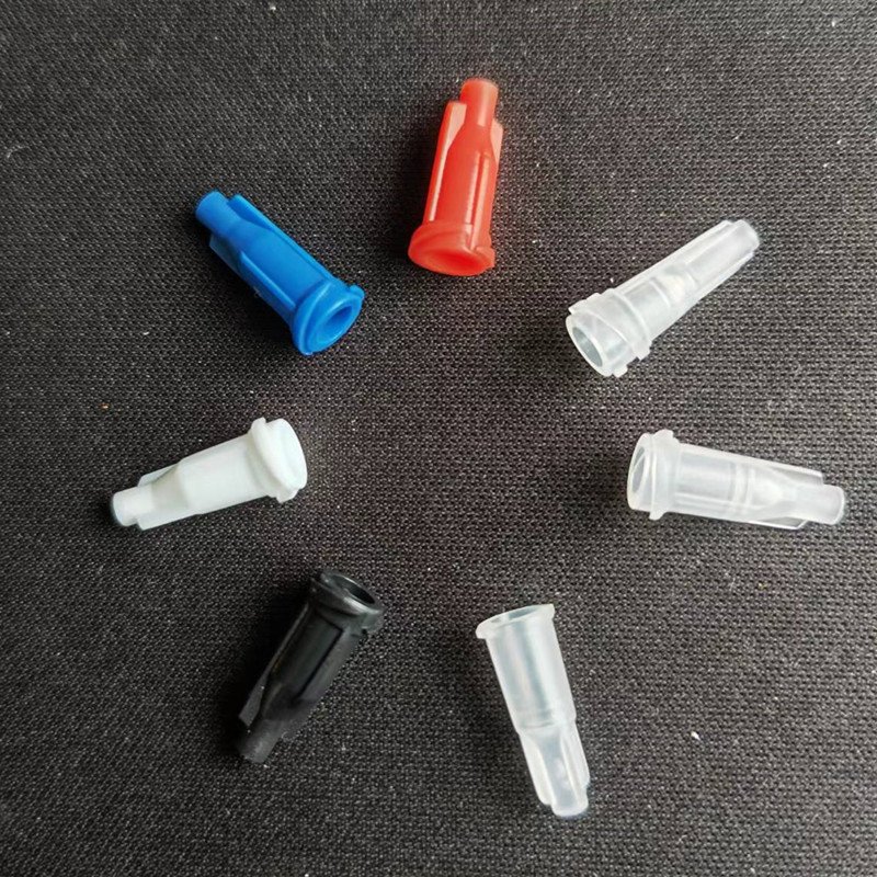 Dispensing Syringe Barrel Tip Lid with Luer Lock Screw Type Connection
