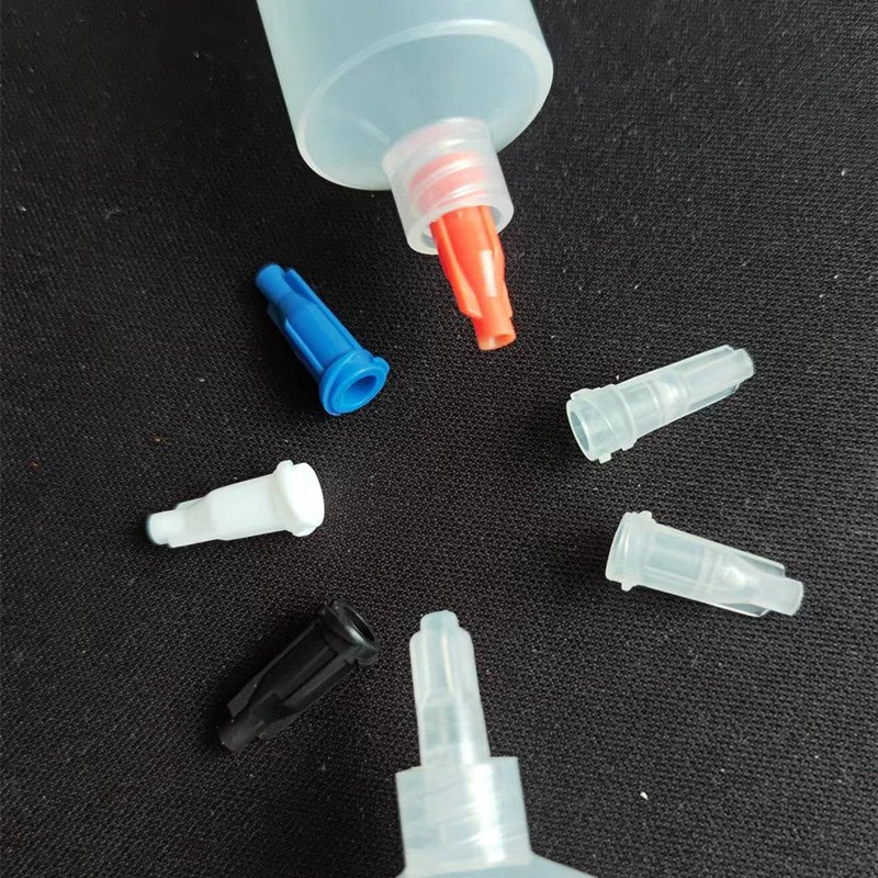 Dispensing Syringe Barrel Tip Lid with Luer Lock Screw Type Connection
