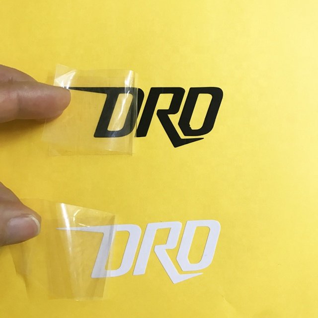 Weatherproof Vinyl Motorcycle Transfer Sticker Custom Word Stickers Glossy Finish