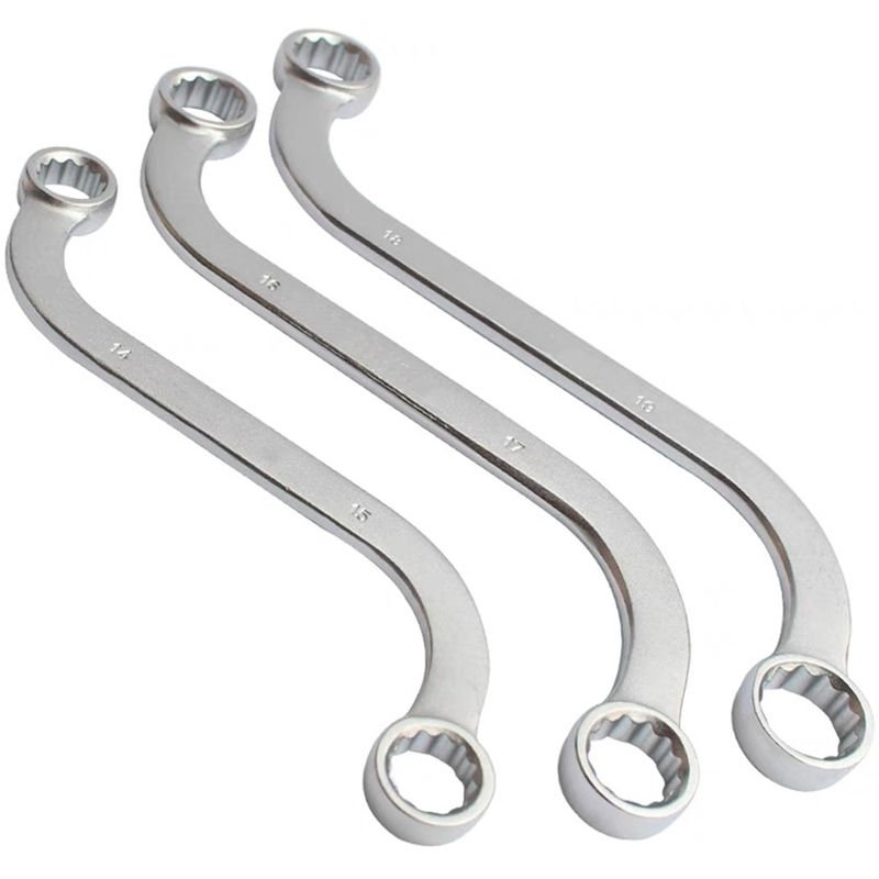 5pcs High-quality Steel S-type Double-headed Special-shaped Fastening Wrench