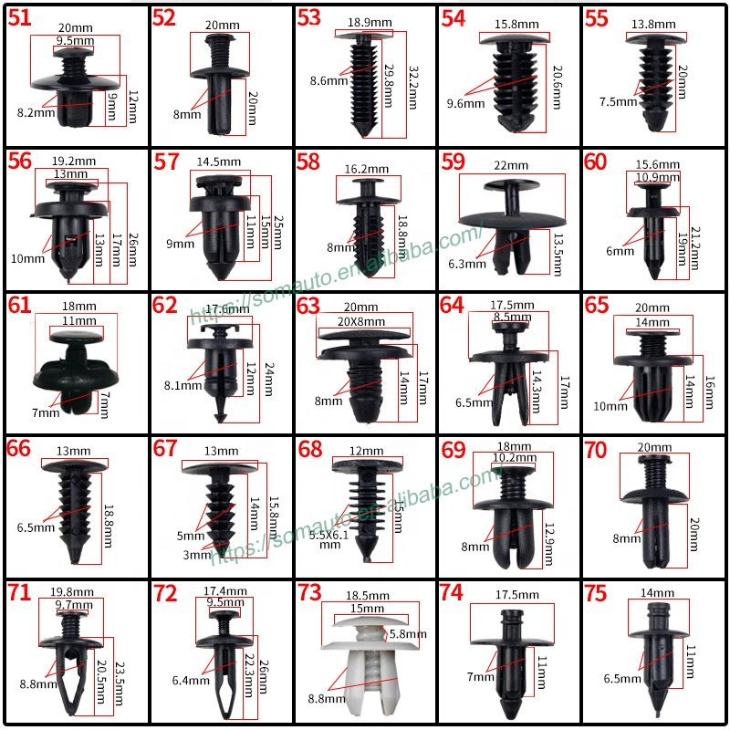 Original Factory Supply Car Plastic Fastener and Clips