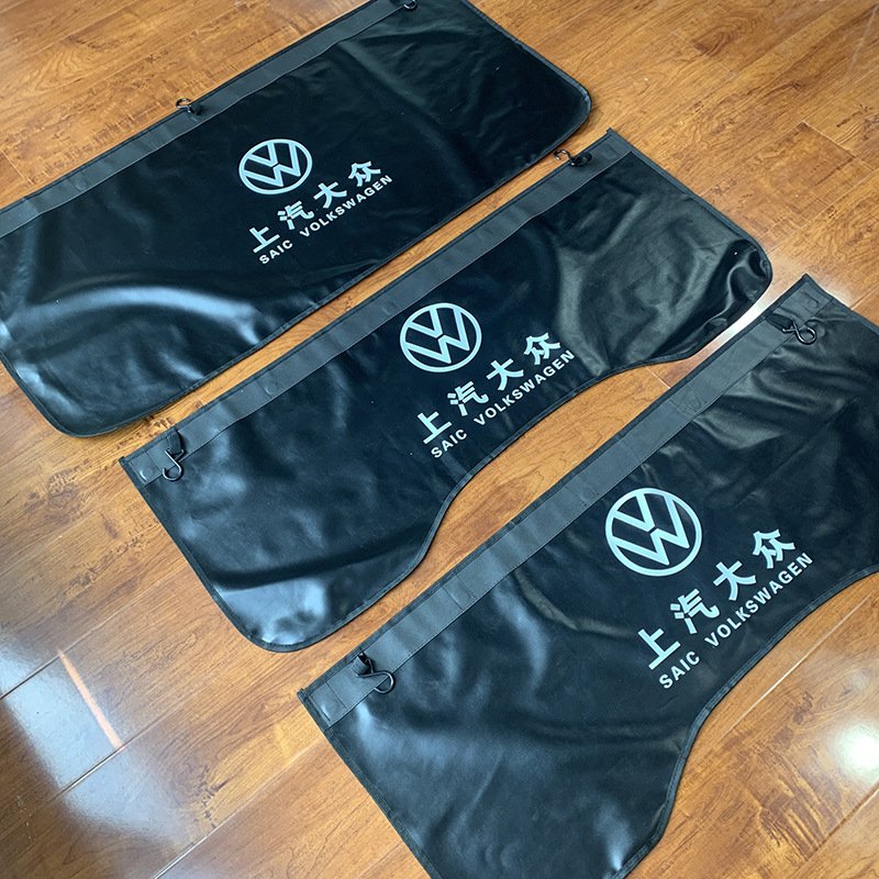 custom Pu auto repair waterproof fender cover with grippers and hook for car maintenance and repair