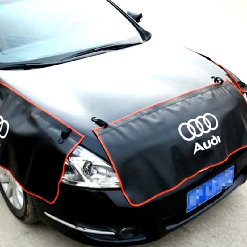 custom Pu auto repair waterproof fender cover with grippers and hook for car maintenance and repair