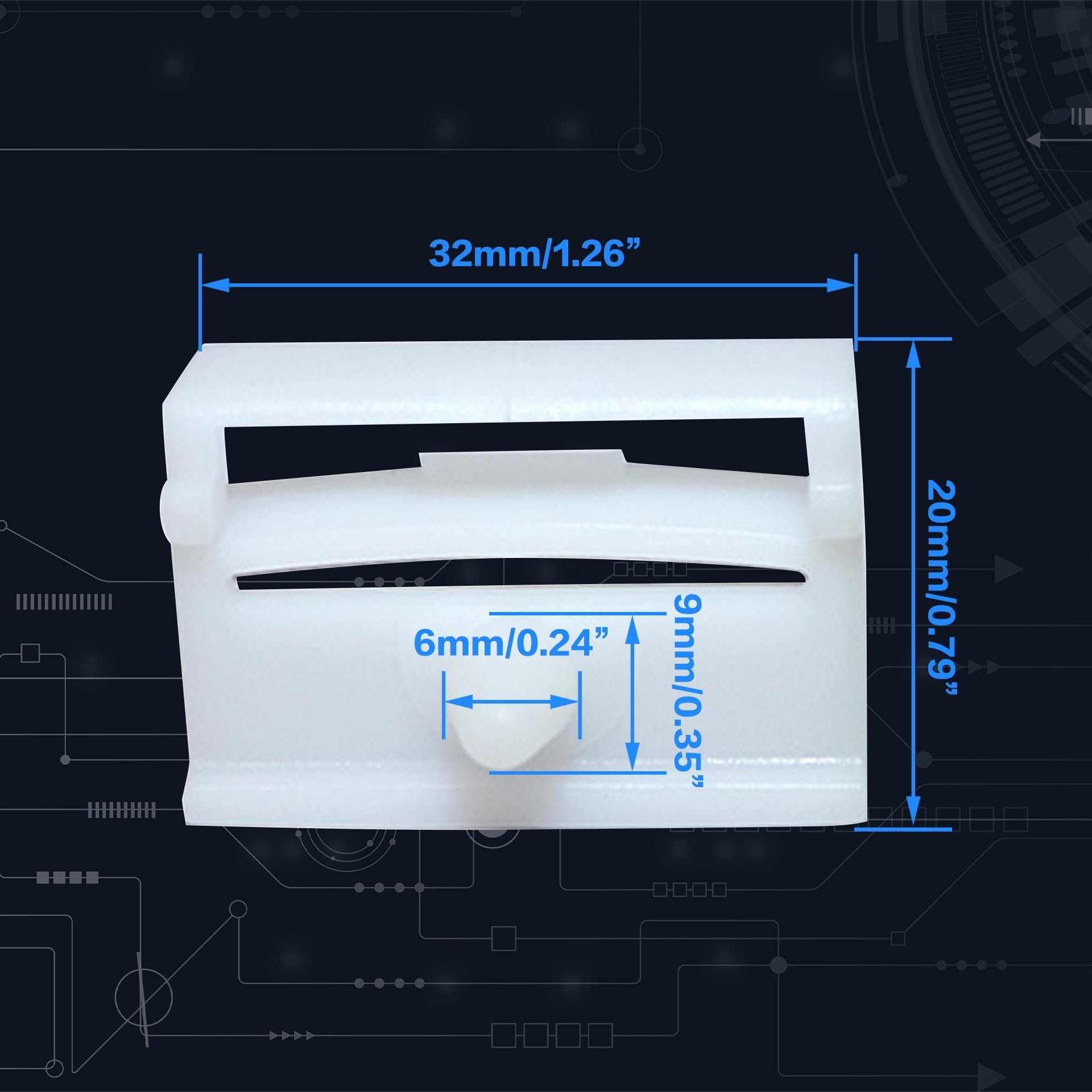 40PCS Side Sill Skirt Trim Moulding Clips Grommet Compatible for BMW E36 E46 E90 E91 3 USQQ Replacement 51711932996 51718184574