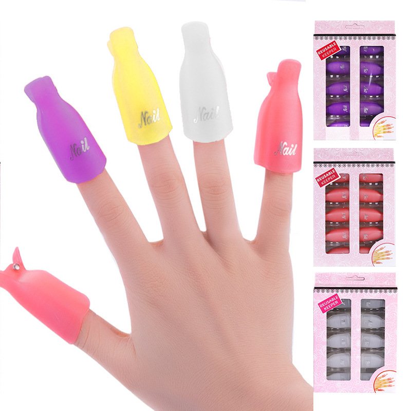Plastic Nail Soak Off Clips UV Gel Polish Remover Wrap Tool Fluid Removal of Varnish Manicure Tools Nail Remover Clips