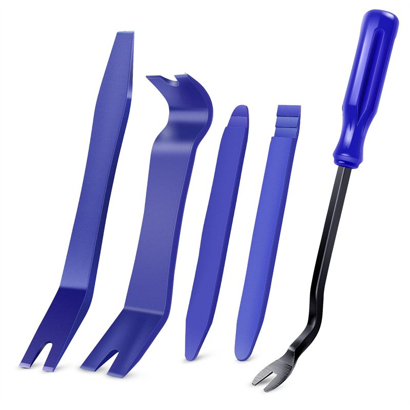 Wholesale 5PCS Auto Trim Removal Tool Kit No-Scratch Pry Tool Kit for Car Door Clip Panel & Audio Dashboard Dismantle