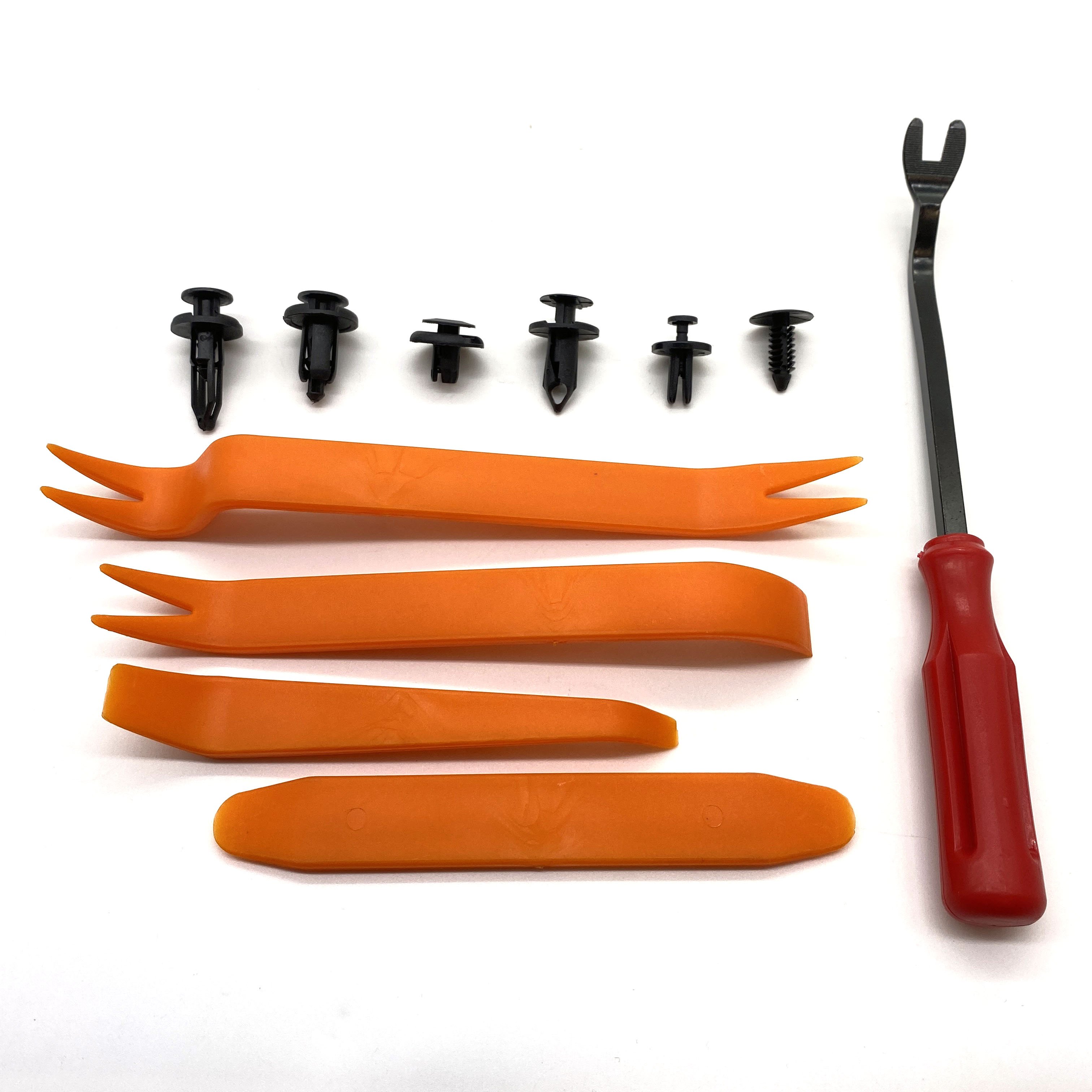 High Quality Universal 100PCS Nylon Expansion Screw Bumper Push Rivet Bumper Clip Kit Auto Fastener Clip With Clip Removal Tool