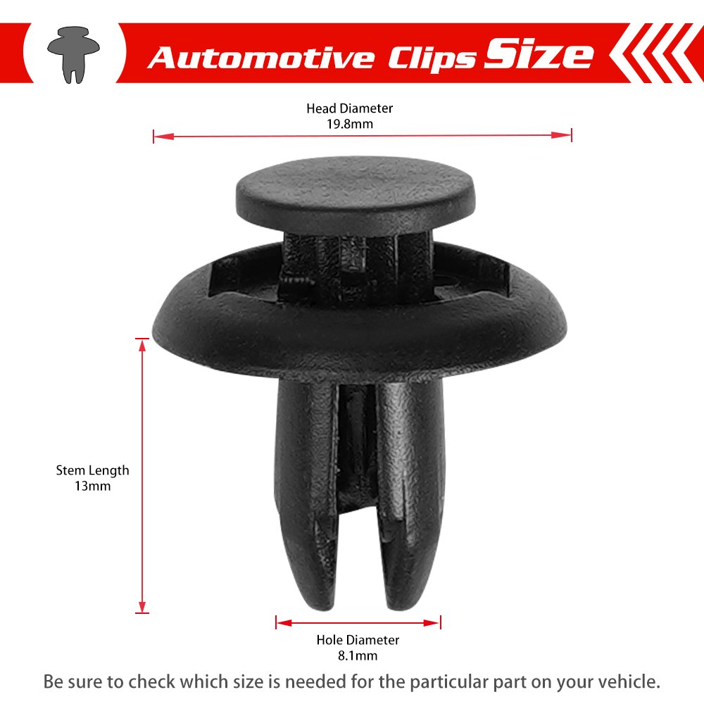 QGZ300 Auto Car Nylon Rivet Door Panel Trim Fender Bumper Nylon Plastic Clips Auto Fastener For Benz/BMW