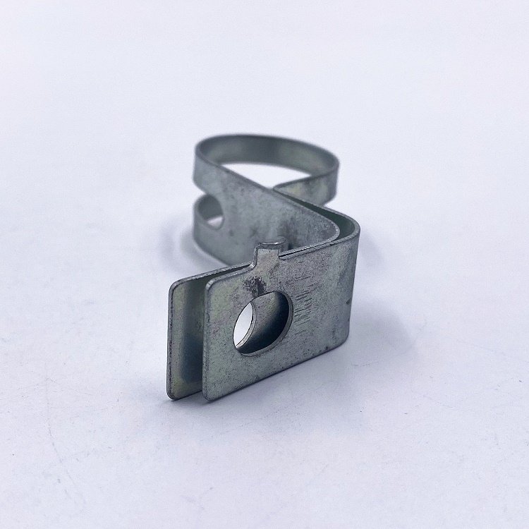 Customized Stainless Steel Bent Sheet Metal Stamping Parts for Metal Processing Automotive Custom White Zinc Plated Parts