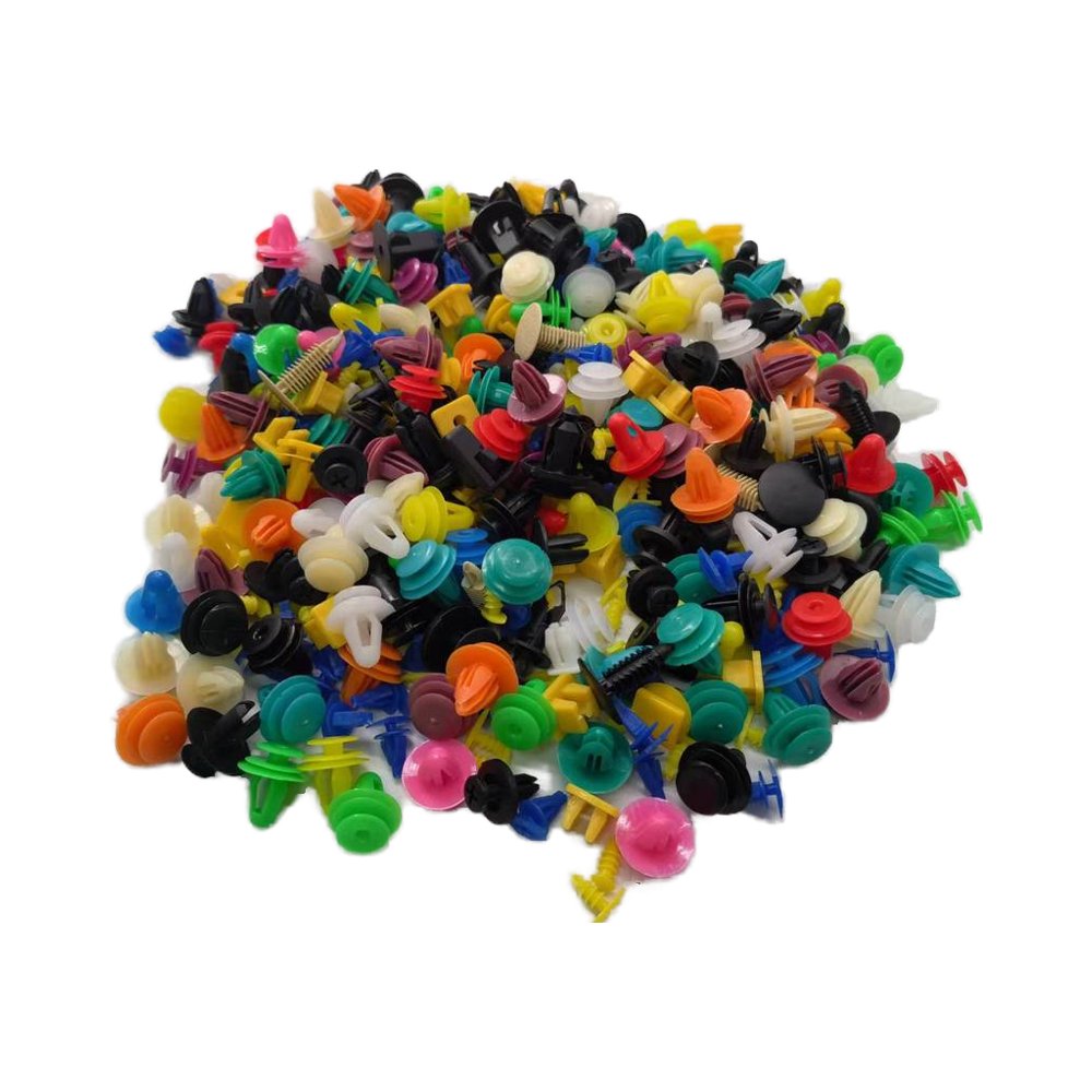 High Quality Mix Black Automotive Auto Fender clips Plastic Rivet Fastener 500pcs
