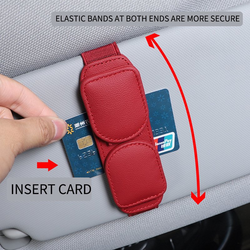 Universal Car Auto Sun Visor Glasses Box Sunglasses Clip Card Ticket Holder Stand Fastener Pen Case Eyeglasses Car Accessories