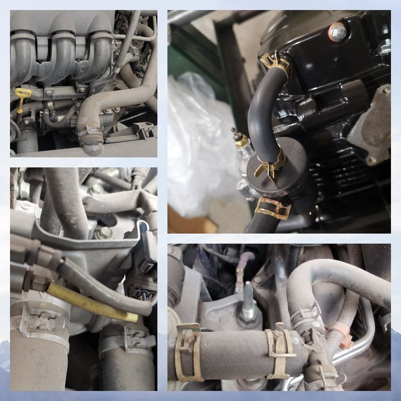 Steel Fasteners Japanese Spring Hose Clamps Fuel Line Hose Spring Clip Water Pipe Air Tube Spring Clamps