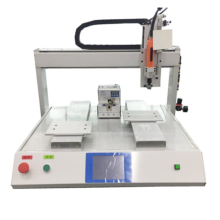 LED bulb mobile phone assembly Automatic Locking Screw Machine With Single Platform Vacuum Suction type Screw fastening machine dispens glue