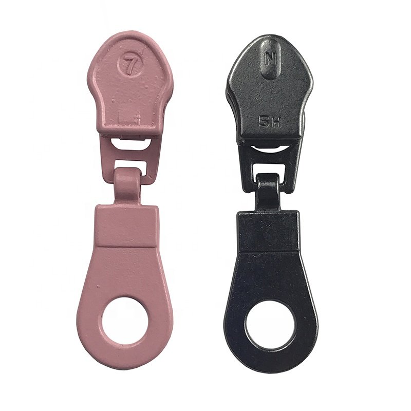 China Manufacture Slide Fasteners Custom Slider Puller #5 Nylon Zipper Slider For Bag Suitcase Luggage