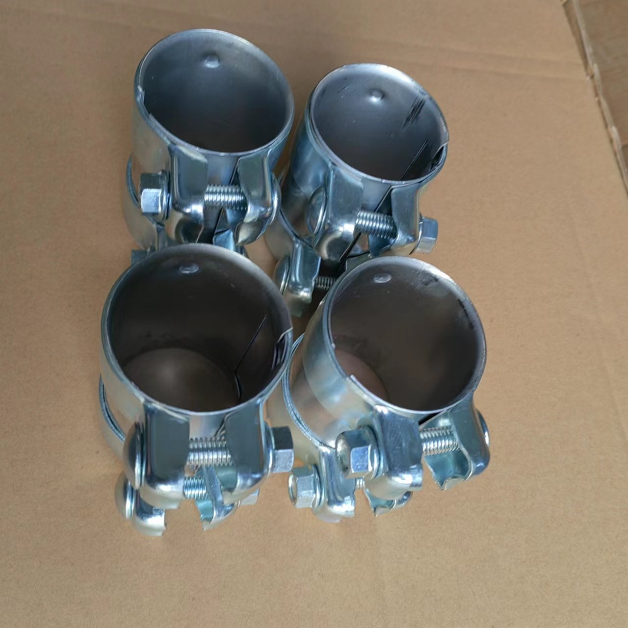 2Pcs Exhaust Sleeve 2.5Inch Exhaust Clamp Stainless Butt Joint