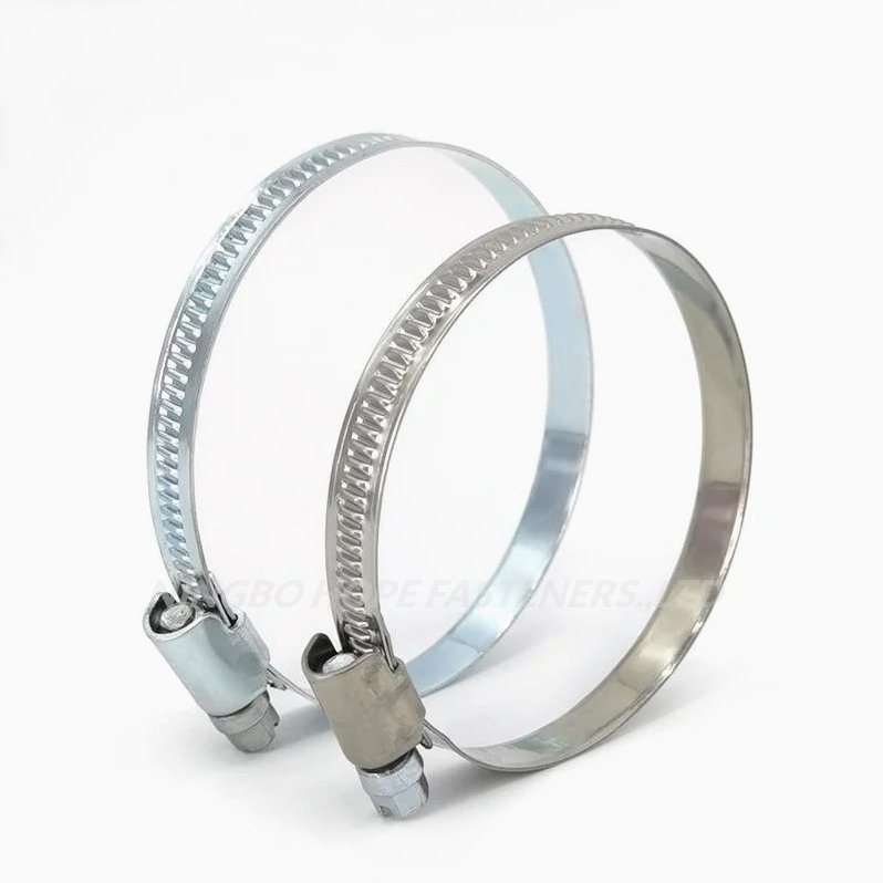 Auto Exhaust German Type Worm Drive Symmetry Hose Clamp