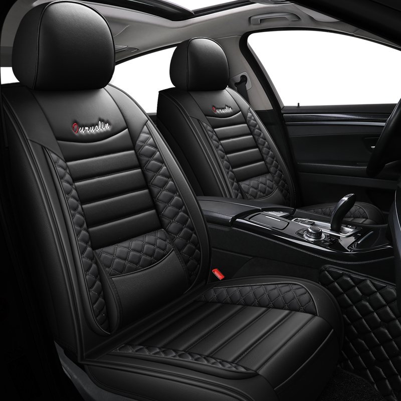 PU leather waist-fastening auto seat cushions Universal 5 seats car seat cover