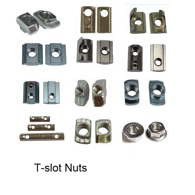Reliable Performance Customizable T-slot Nut M4 M5 M6 M8 Hammer Head Fastener T Slot Nut For Aluminum Profile