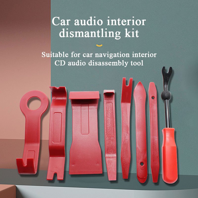 Auto Car Audio Repair Trim Removal No Scratch Tools Set Fastener Remover Panel Dismantling Kit With Storage Bag
