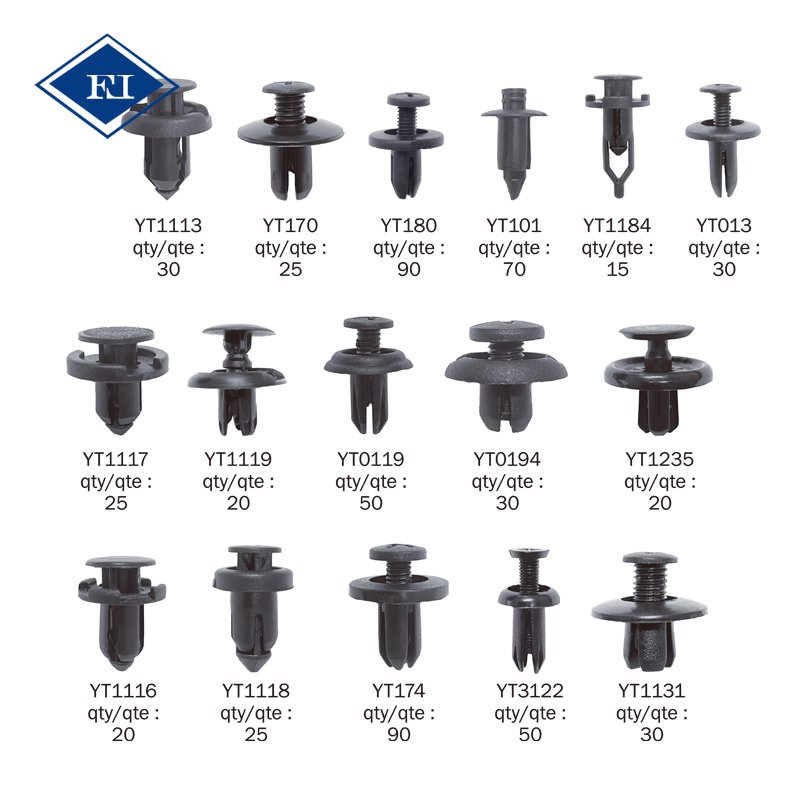 665Pcs Auto Push Retainer Plastic Fastener & Clip Remover Assortment Car Plastic Clips Rivet Bumper Kits Body Nylon Bumper Clips