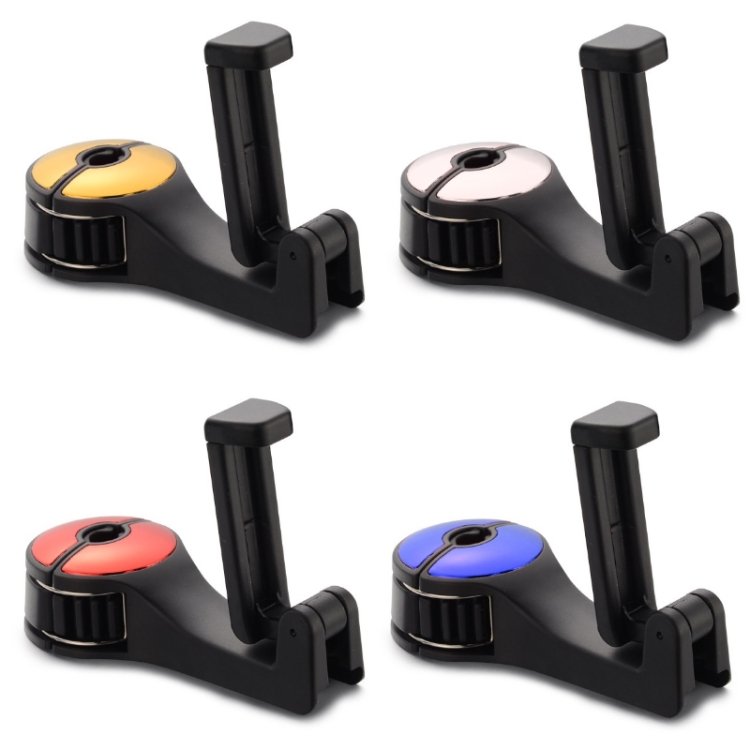 Auto Fastener Clip Car Multifunctional 360-Degree Rotation Magnetic Rear Headrest Mobile Phone Hook for Phone Within 9cm