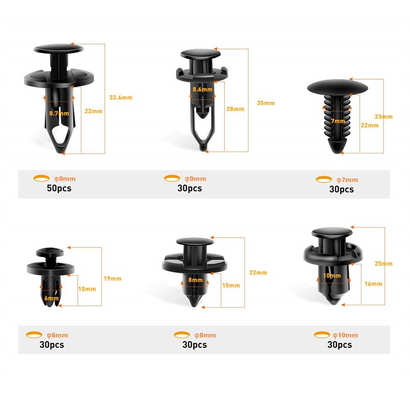 Factory Auto Nylon Plastic Door Trim Clips Fastener Clips for Car