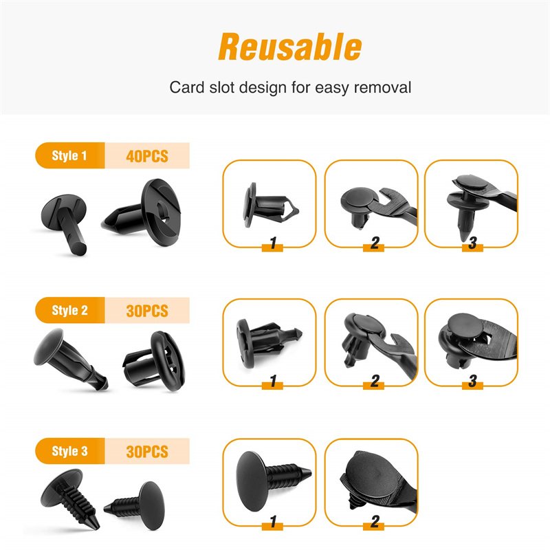 Factory Auto Nylon Plastic Door Trim Clips Fastener Clips for Car