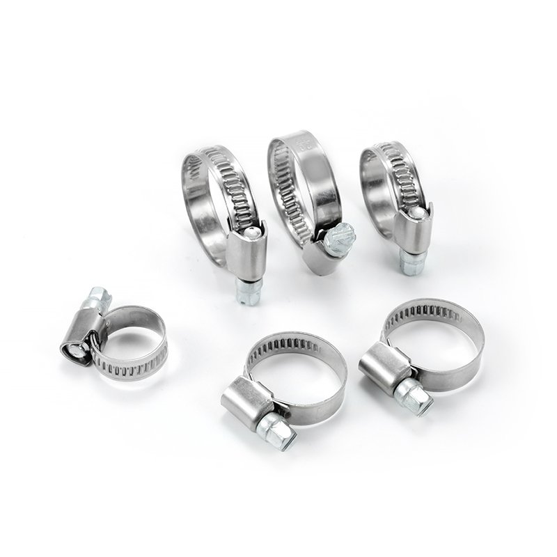 Heavy Duty Stainless Steel 304 / 201 Air Compressor Hose Pipe 110-130mm German Hose Clamp With Strap and Fasteners