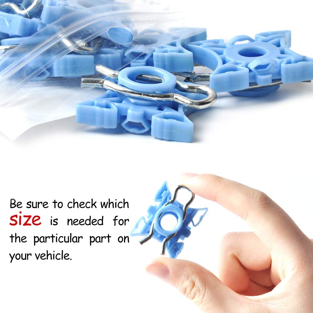 MIKKUPPA 10PCS Nylon Window Regulator Sliding Pivot Car Clips for S60 S80 S90 V70 XC90