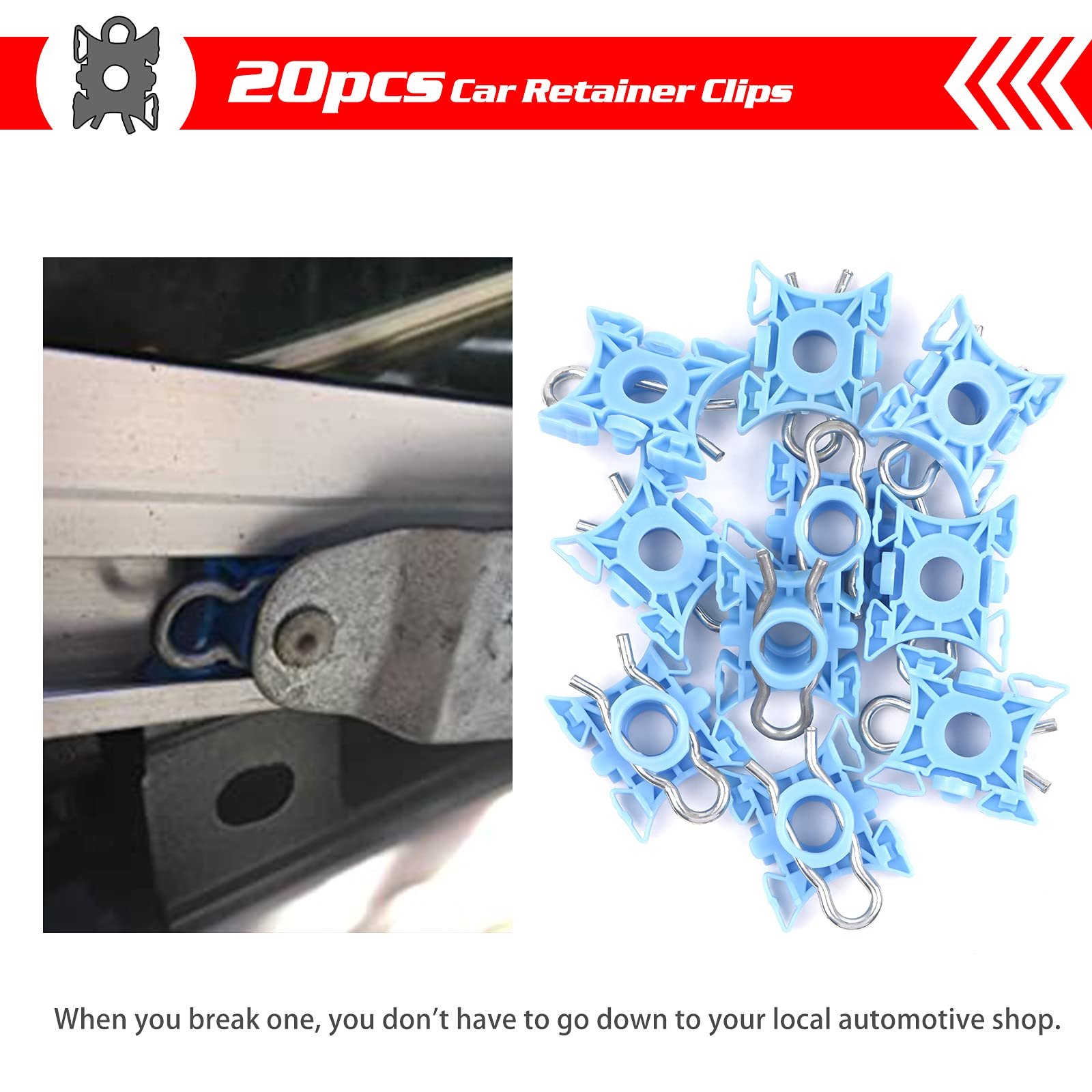 MIKKUPPA 10PCS Nylon Window Regulator Sliding Pivot Car Clips for S60 S80 S90 V70 XC90
