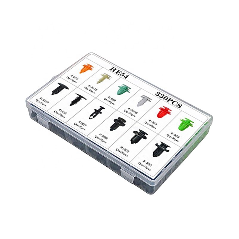 330PCS Fasteners for Hybrid Vehicle Door Bumper Fender Fasteners