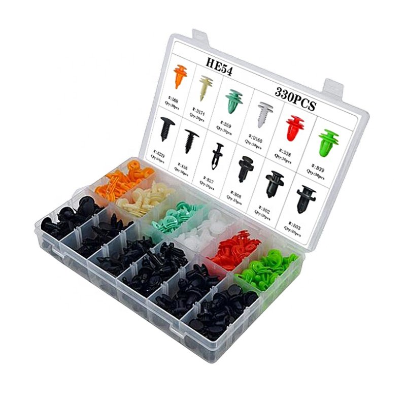 330PCS Fasteners for Hybrid Vehicle Door Bumper Fender Fasteners