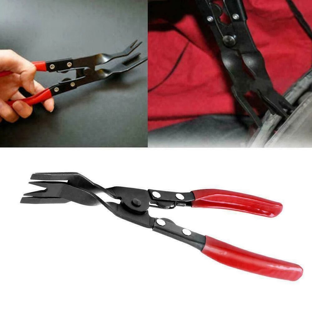 Auto Door Inner Parts Remover Car Buckle Starter Fastener Pry Removing Tool Disassemble Trim Clip Plier HeadLight Plier Metal