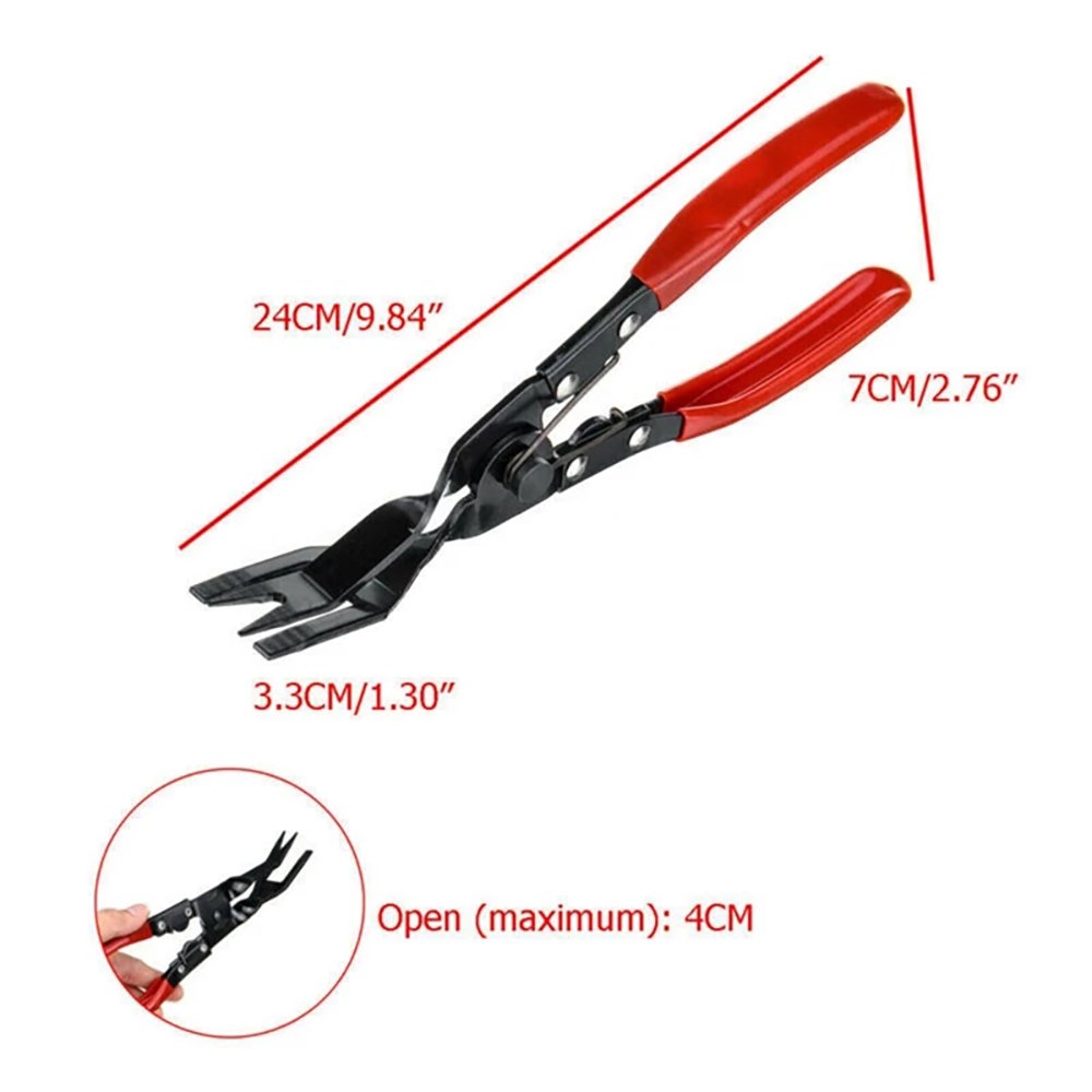 Auto Door Inner Parts Remover Car Buckle Starter Fastener Pry Removing Tool Disassemble Trim Clip Plier HeadLight Plier Metal