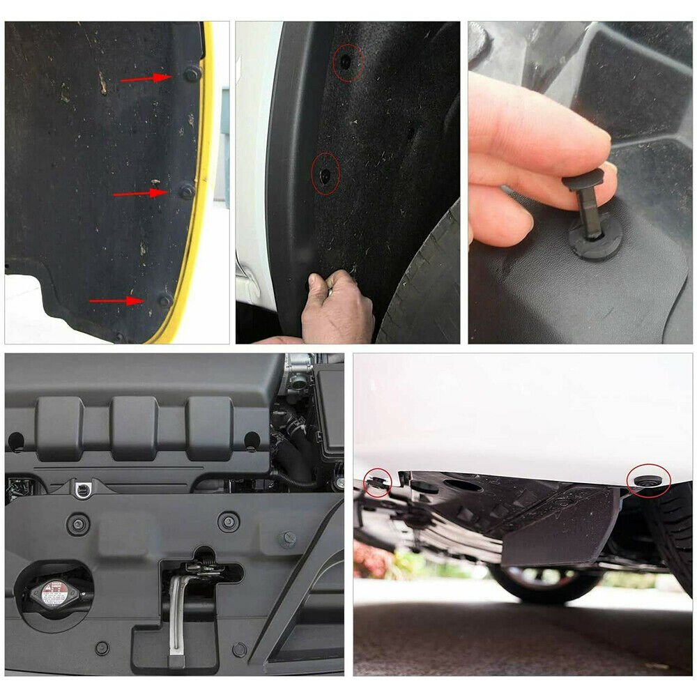 Auto Clips For Car 10121502 Pa66 Material Black Nylon Bumper Fastener Plastic Rivet Xmas Tree Clip Fasteners