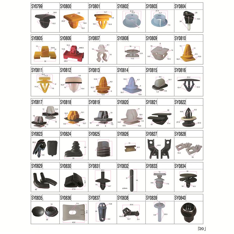 Auto Push Pin Rivets Set Door Trim Panel Clips/HandsEase Car Retainer Clips and Plastic Fasteners