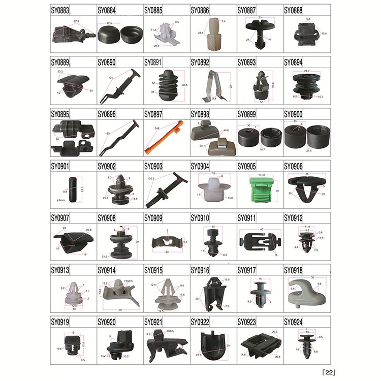 Auto Push Pin Rivets Set Door Trim Panel Clips/HandsEase Car Retainer Clips and Plastic Fasteners