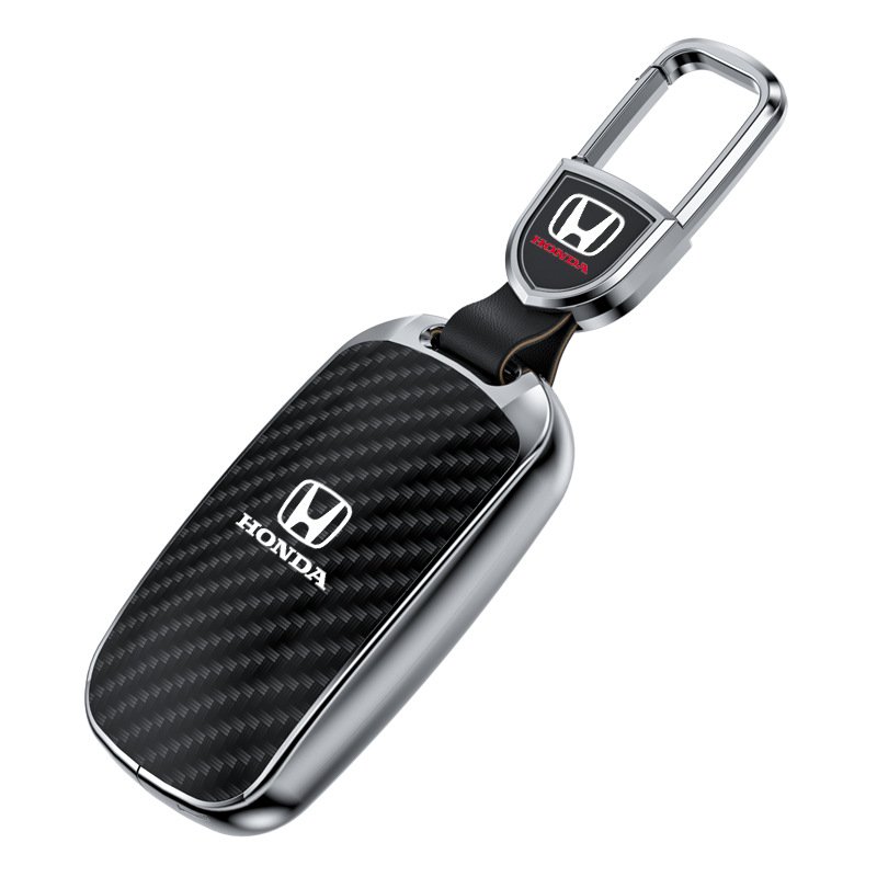 Hot selling car key box Double carbon fiber Key box fastener silicone car key shell Car key sleeve New for Honda
