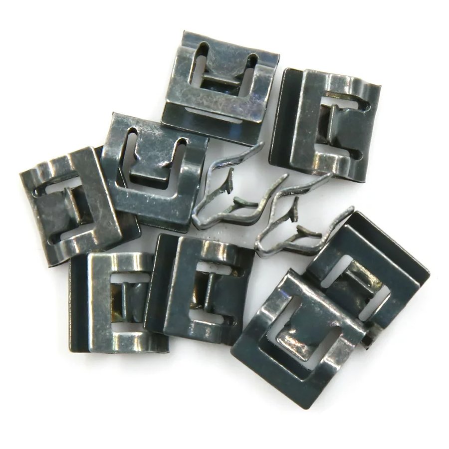 Custom Metal Rivets Car Interior Dashboard Panel Trim Clips With Hole Stainless Steel Stamping Clip