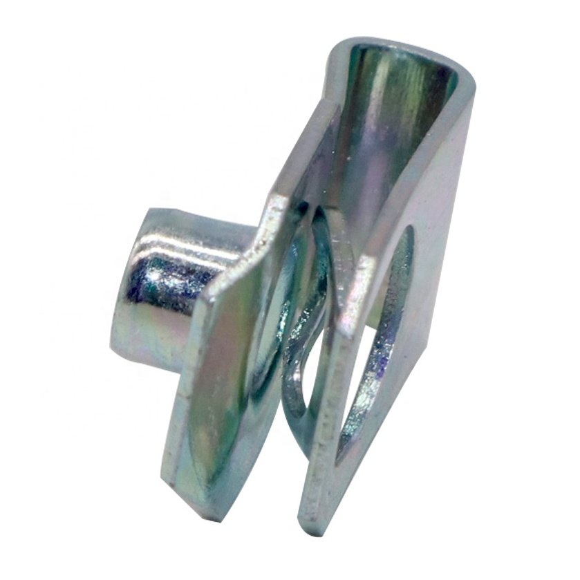 ZM Auto Fastener U Screw Speed Clips M4 M5 M6 M8 Nuts Standard Carbon Steel Blue Zinc Plated Motorcycle Car U Type Clip Nuts