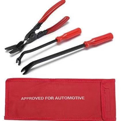 3 Pcs Clip Remover Tool Clip Pliers Set Fastener Removal Tool Auto Trim Removal Tool Set Car Door Panel Dashboard Repair Kit