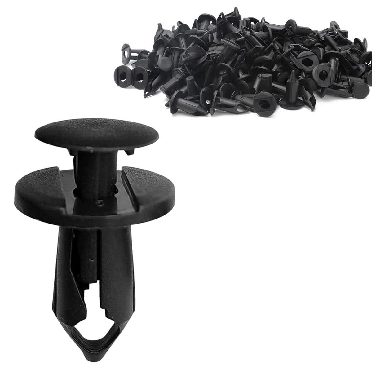 120Pcs 8mm Hole Plastic Rivets Fastener Push Clips for Car Auto Fender